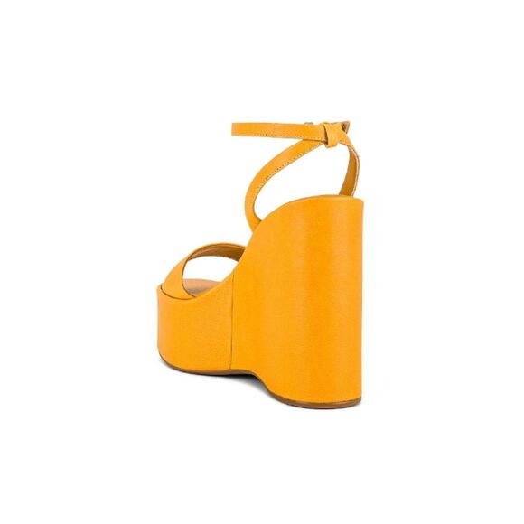 Tony Bianco Vesna Sandals Leather Wedge Ankle Strap Statement Evening Sz 5 - Picture 3 of 14